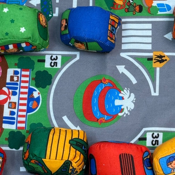 Melissa & Doug Take Along Colorful Town Play Mat Set with 9 Soft (Set of 10) - Picture 5 of 11